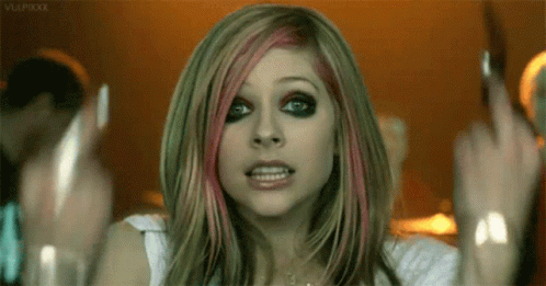 Flip Off Yes Yes Yes GIF - Flip Off Yes Yes Yes Avril Lavigne GIFs