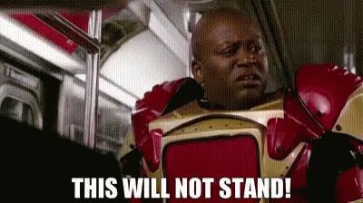 This Will Not Stand Titus GIF - This Will Not Stand Titus Titus Andromedon GIFs