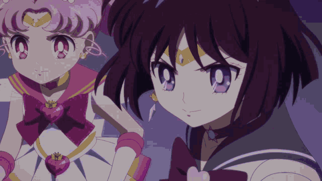 Sailor Saturn Silence Glaive Surprise GIF - Sailor Saturn Silence Glaive Surprise Attack GIFs