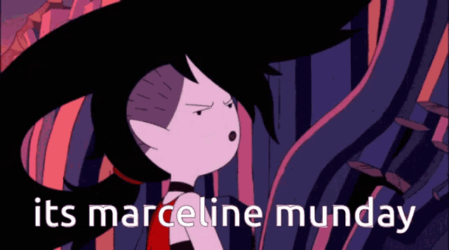 marceline from adventure time says it 's marceline munday