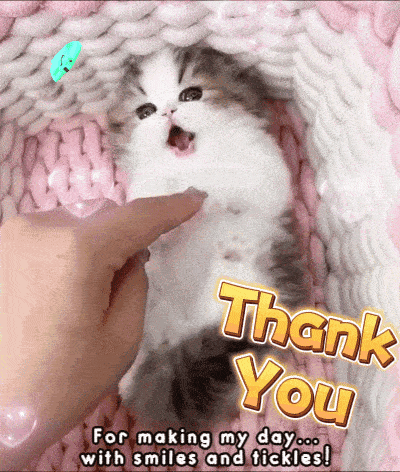 a card that says thank you for making my day