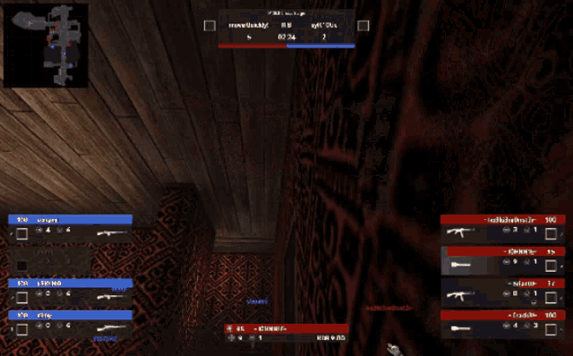 a screenshot of a video game with a scoreboard showing a score of 8 to 0