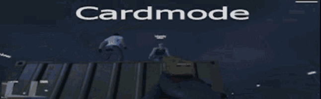 a screenshot of a video game with the words cardmode