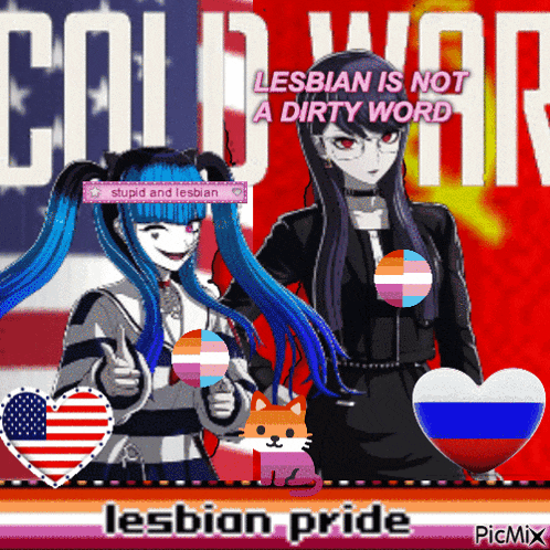 a poster that says lesbian pride on it
