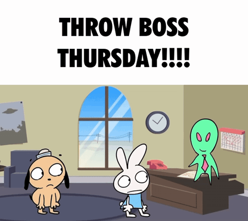Throw Boss Thursday Help Hotline Show GIF - Throw Boss Thursday Help Hotline Show Boss Help Hotline GIFs