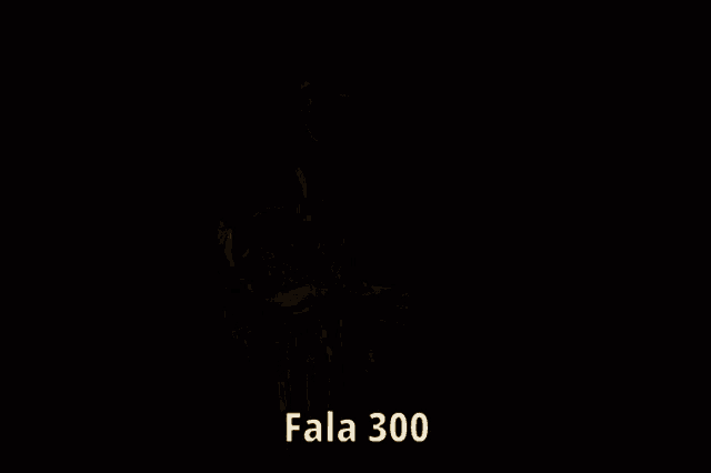 a picture of a skull with the words fala 300 on it