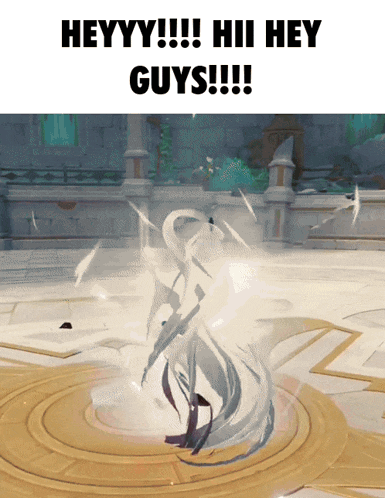 a screenshot of a video game with the words heyy !!! hii hey guys !!!