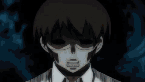 a close up of a person 's face with a skull on it