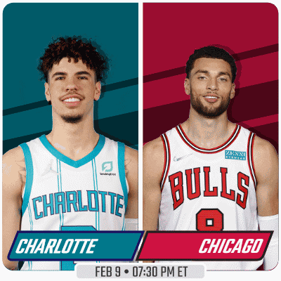 two basketball players from charlotte and bulls are featured on a poster