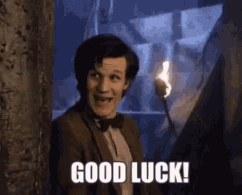 Matt Smith Good Luck GIF - Matt Smith Good Luck Doctor Who GIFs
