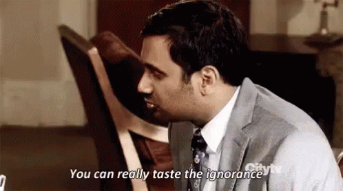 You Can Really Taste The Ignorance GIF - Ignorance You Can Taste The Ignorance Parks And Rec GIFs