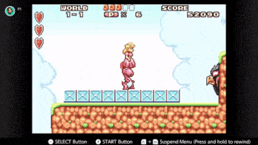 a screenshot of a video game with the score 52030