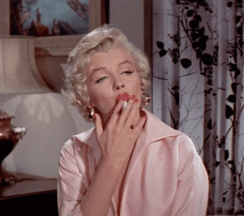 Marilyn Monroe Mood GIF - Marilyn Monroe Mood Smoking GIFs