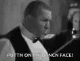 Stooge Curly GIF - Stooge Curly Puttin On My Dancing Face GIFs