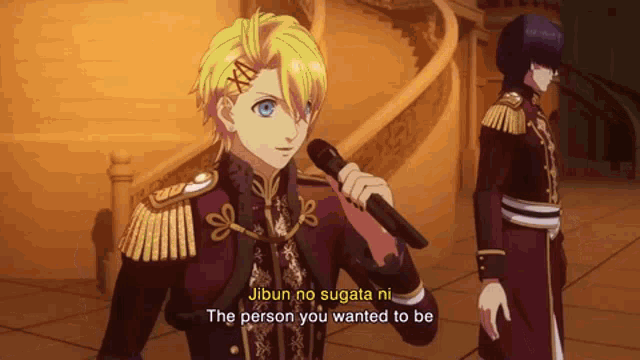 jibun no sugata ni the person you wanted to be is being sung by a boy