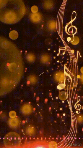 a poster with a treble clef and music notes that says " kirik nota "