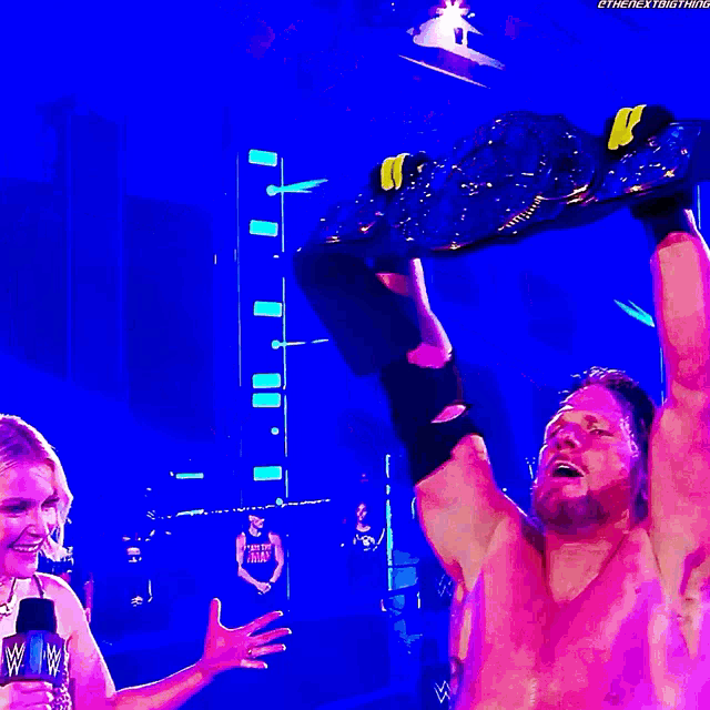 aj styles is the new intercontinental champion in the wrestling world