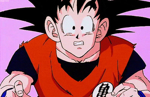 a close up of a cartoon character from dragon ball