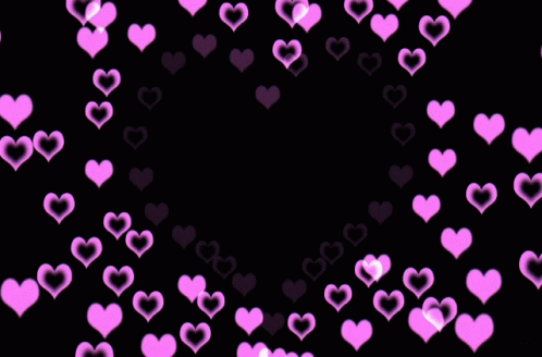 Hearts Pink Goth GIF - Hearts Pink Goth Overlays GIFs