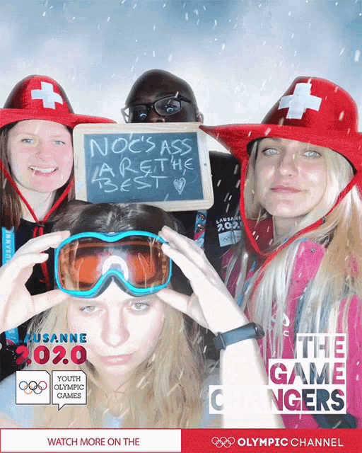Posing Youth Olympic Games GIF - Posing Youth Olympic Games Shades On GIFs