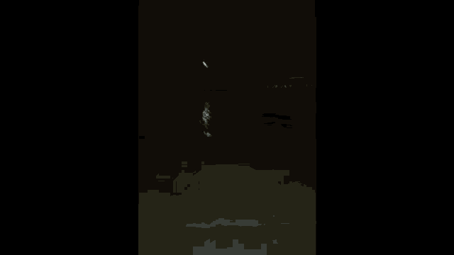 a ladder in the dark with the letter e on the bottom