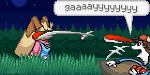 a pixel art drawing of a bird with a speech bubble that says ' aaa '