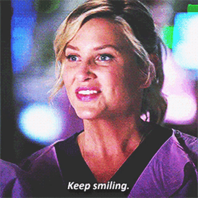 Greys Anatomy Arizona Robbins GIF - Greys Anatomy Arizona Robbins Keep Smiling GIFs