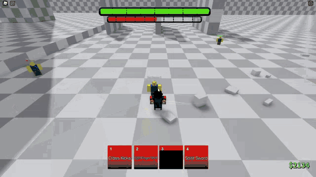 a screenshot of a video game shows a character with a sword