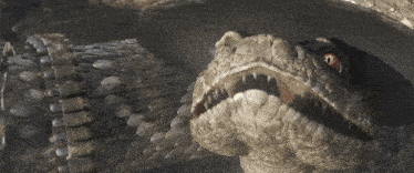 a close up of a snake eating a mouse