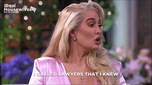 a woman on a tv show called real housewives