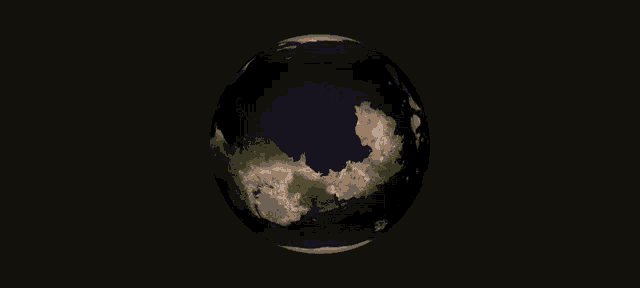a computer generated image of a spinning earth