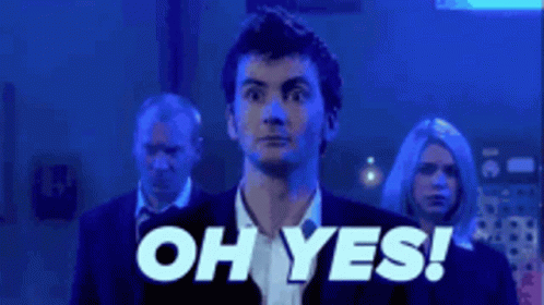 Oh Yes Dr Who GIF - Oh Yes Dr Who Tenth Doctor GIFs