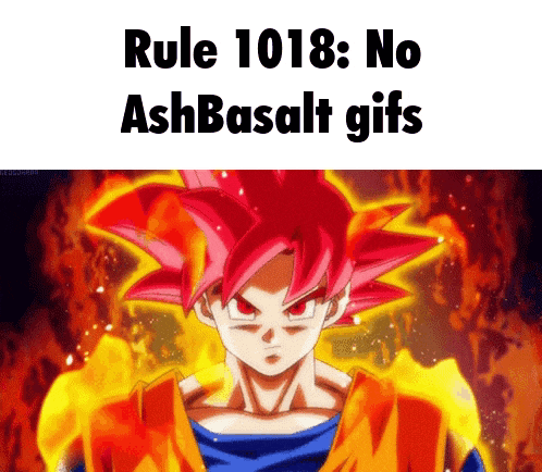rule 1018 : no ashbasalt gifs with a picture of a cartoon character