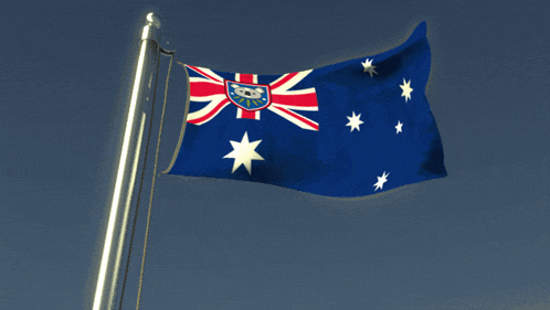 a flag with a british flag and a white star