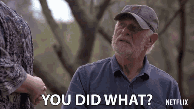 a man in a baseball cap says you did what netflix