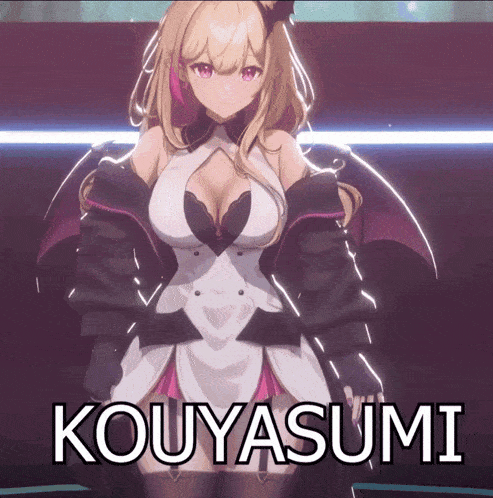 a picture of a girl with the name kouyasumi