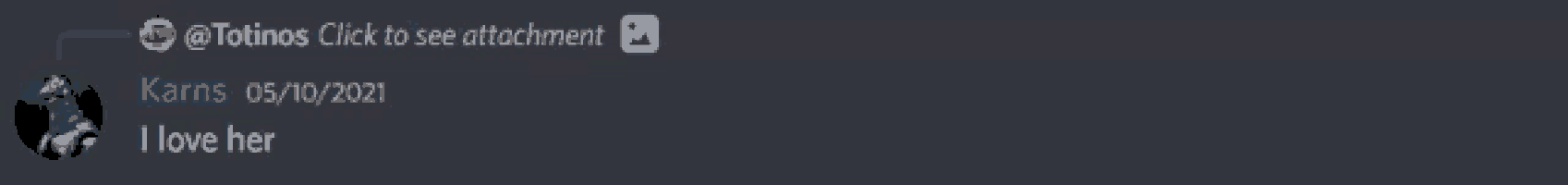 a blurred image of a person saying " i love her " on a dark background