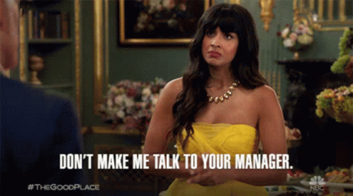 The Good Place Manager GIF - The Good Place Manager Sassy GIFs
