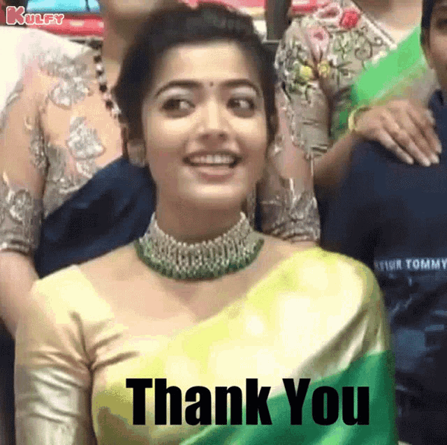 Thank You Reactions GIF - Thank You Reactions Rashmika Mandanna GIFs