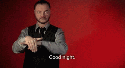 Good Night Sign Language GIF - Good Night Sign Language Night GIFs