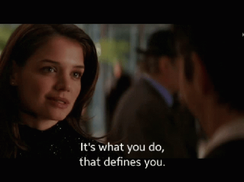 Its What You Do That Defines You Batman Quote GIF - Its What You Do That Defines You Batman Quote Bruce Wayne GIFs