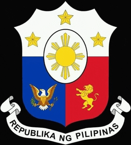 the coat of arms of the republica ng pilipinas has a lion on it