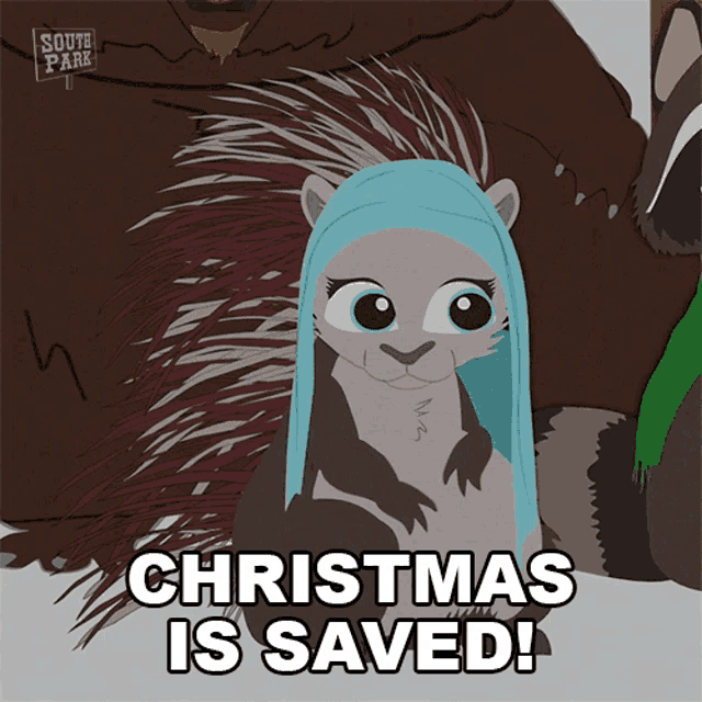 Christmas Is Saved Porcupiney GIF - Christmas Is Saved Porcupiney South Park GIFs