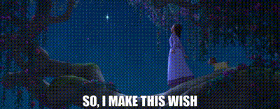 a woman is standing on a tree branch with the words so i make this wish written below her