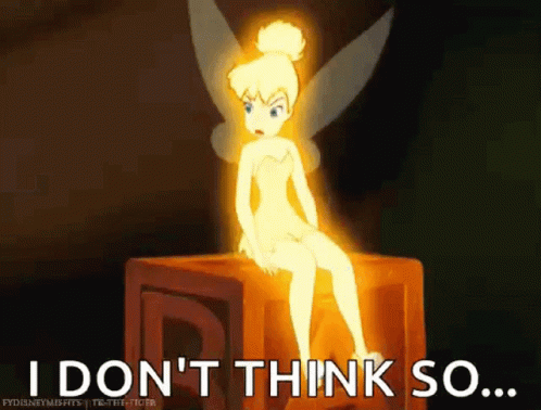 Tinker Bell I Dont Think So GIF - Tinker Bell I Dont Think So No GIFs