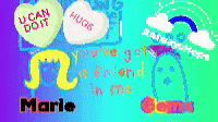 a candy heart that says u can do it on it