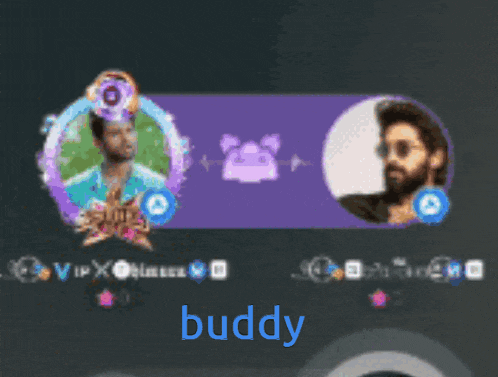 a screenshot of a video game with the name buddy on the bottom