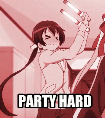 Party Hard Anime GIF - Party Hard Anime Party GIFs