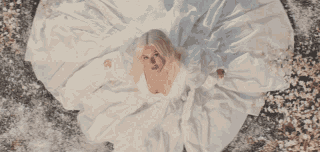 Christina Aguilera Fall On Me GIF - Christina Aguilera Fall On Me White Dress GIFs