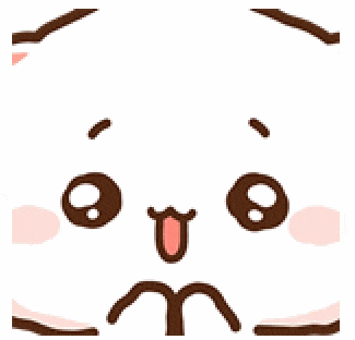 a cartoon cat is making a funny face with its tongue out .